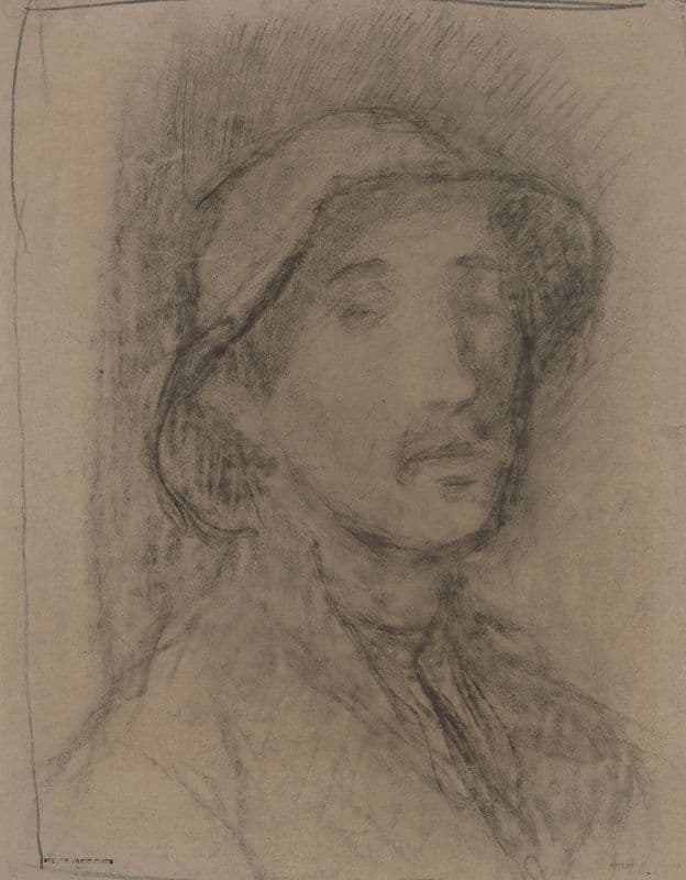 Man in a Hat as a canvas print