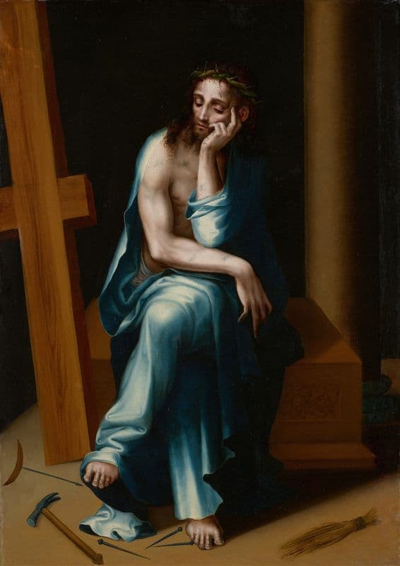 Man of Sorrows (c. 1560) as a canvas print