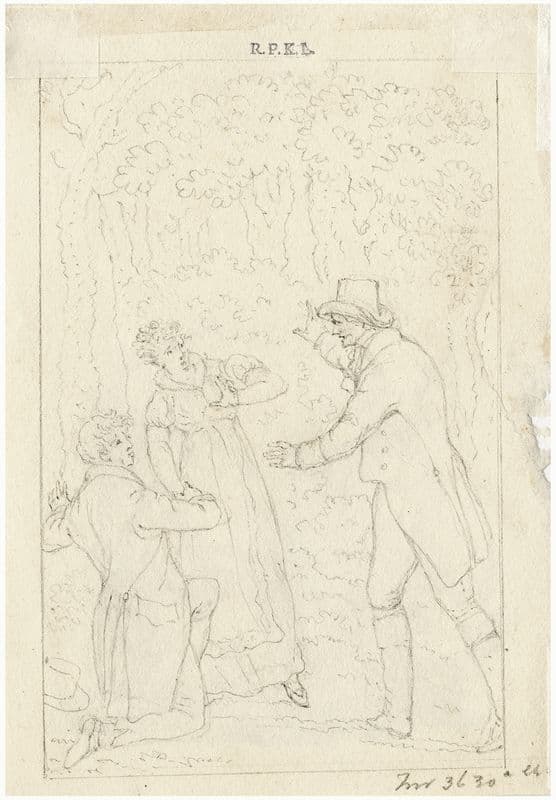 Man stoort paar as a canvas print