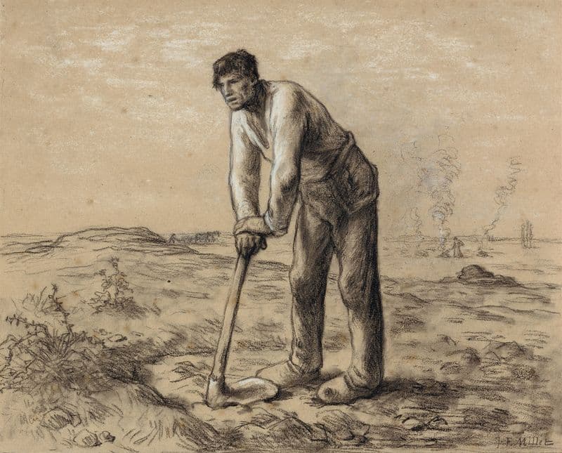 Man with a Hoe (1860–1862) as a canvas print