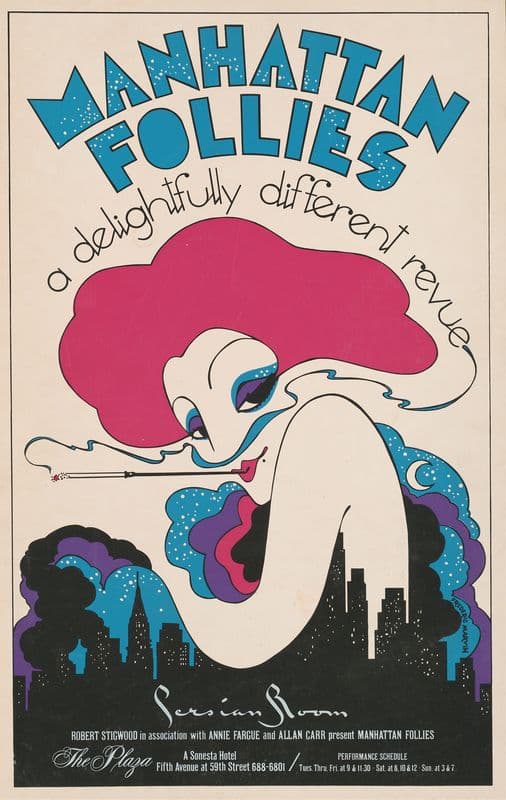 Manhattan follies, a delightfully different revue as a canvas print