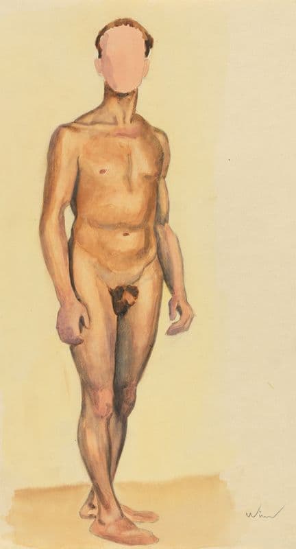 männlicher Akt VI as a canvas print