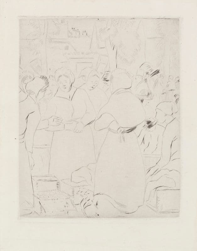 Marché aux oeufs as a canvas print