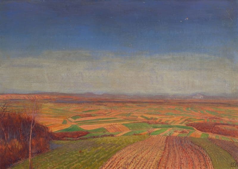 Marchfeld Vom Bisamberg as a canvas print