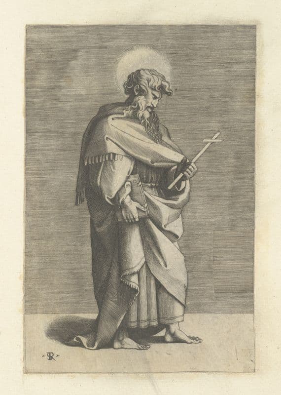Marco Dente, Saint Philip as a canvas print