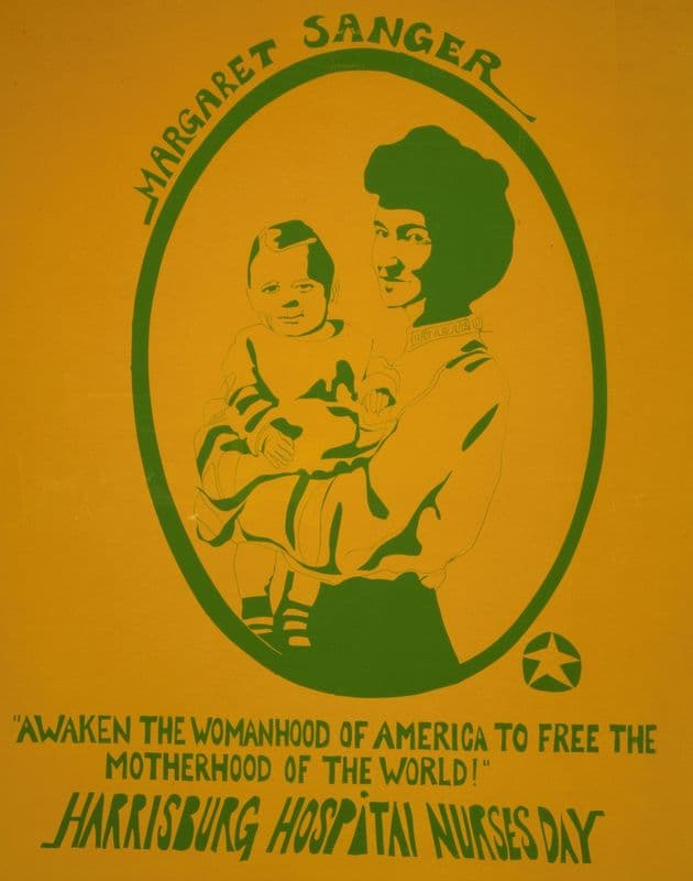 Margaret Sanger; ‘Awaken the womanhood of America to free the motherhood of the world!’ ; Harrisburg Hospital Nurses Day as a canvas print