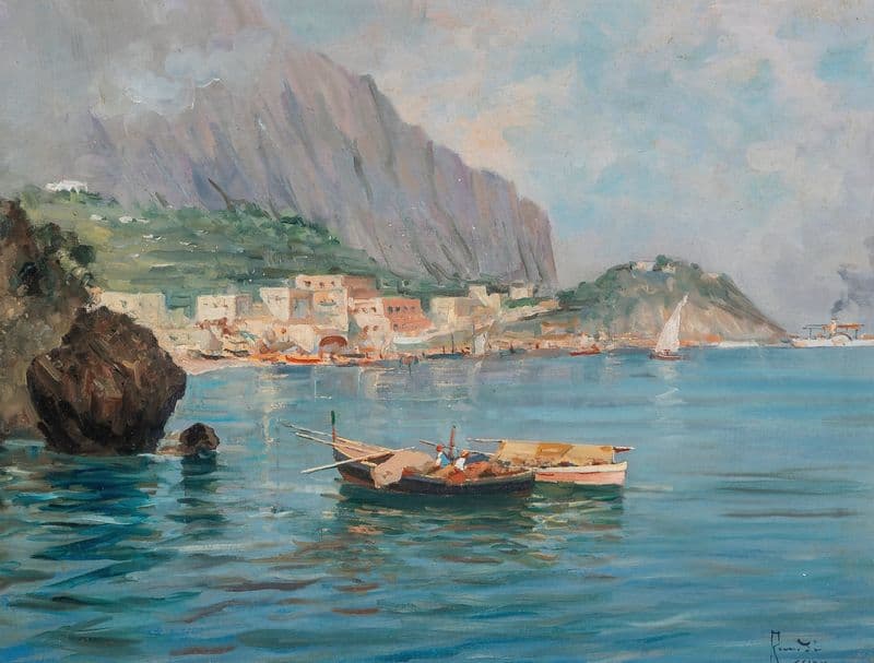 Marina di Capri as a canvas print