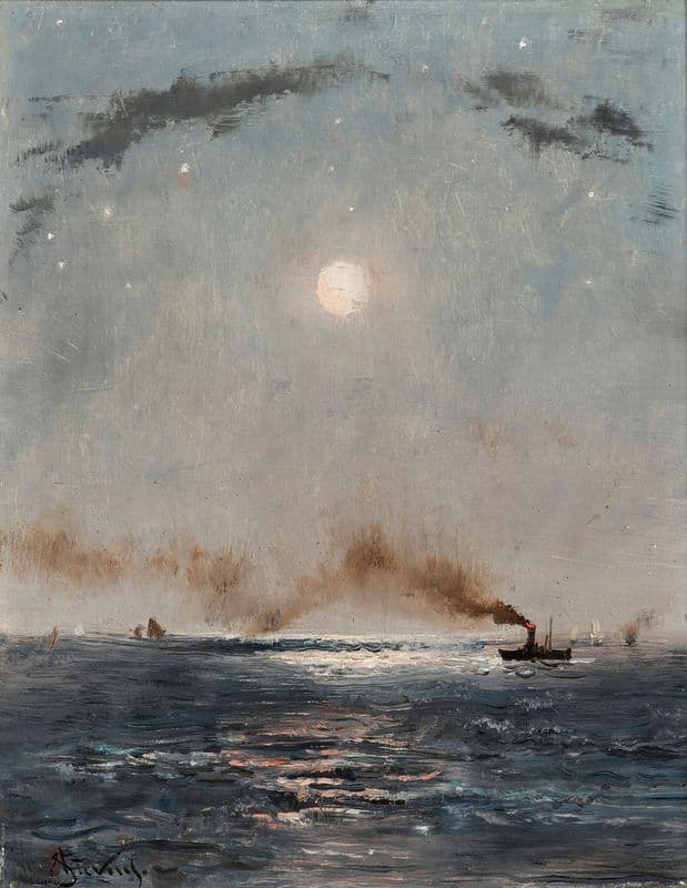 Marine de nuit as a canvas print