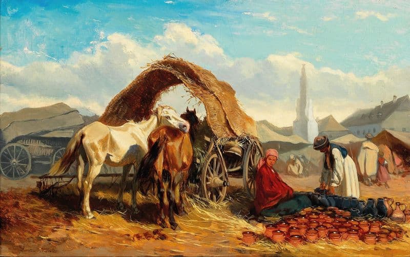 Markttag as a canvas print