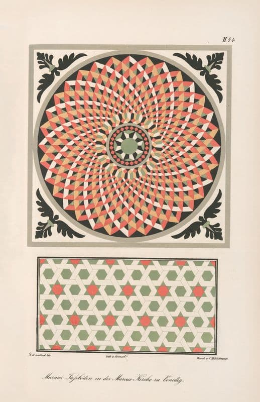 Marmor-Fussböden in der Marcus-Kirche zu Venedig 2 as a canvas print