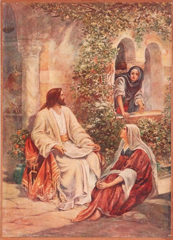 Martha and Mary as a canvas print