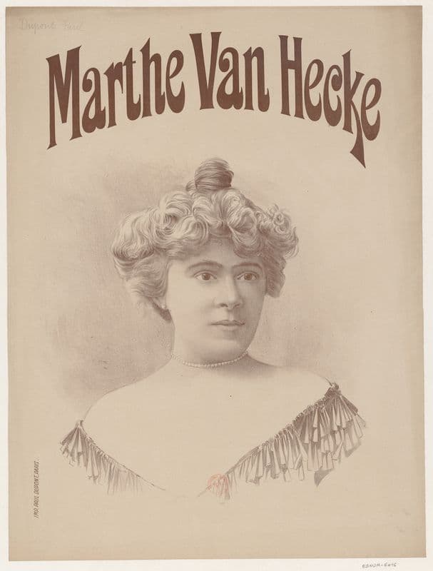 Marthe van Hecke as a canvas print