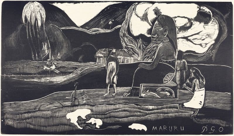 Maruru (Thank You) (1894-1895) as a canvas print