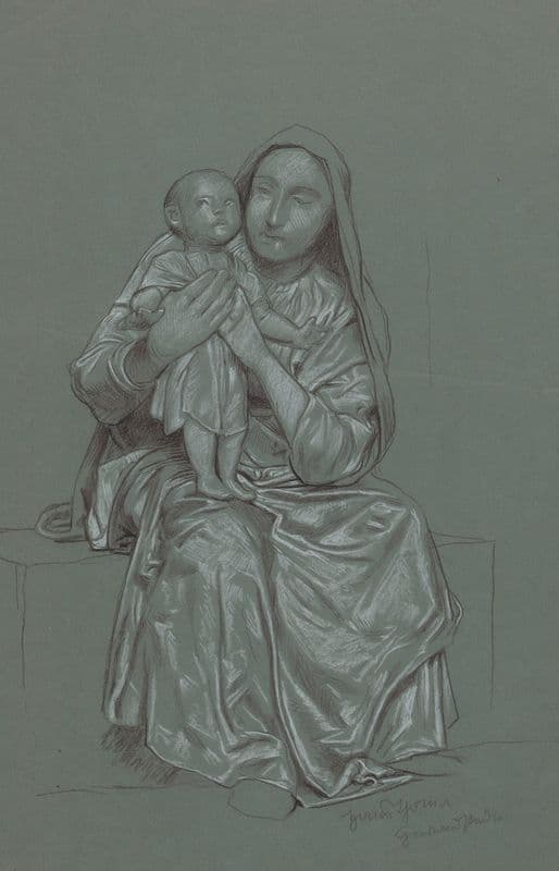 Mary and Child (1905 - 1908) as a canvas print