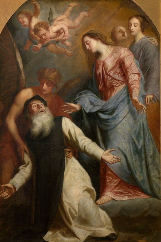 Mary Appears to Saint William of Aquitaine as a canvas print