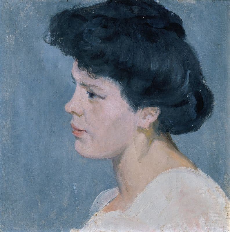 Mary Losert, Nichte des Künstlers as a canvas print