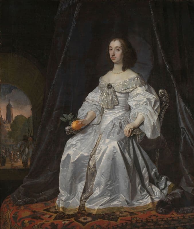 Mary Stuart, Princess of Orange, as Widow of William II as a canvas print