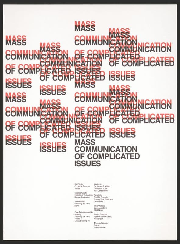 Mass communication of complicated issues Karl Taylor Compton seminar series. as a canvas print