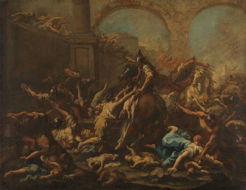 Massacre of the Innocents (1715 - 1740) as a canvas print