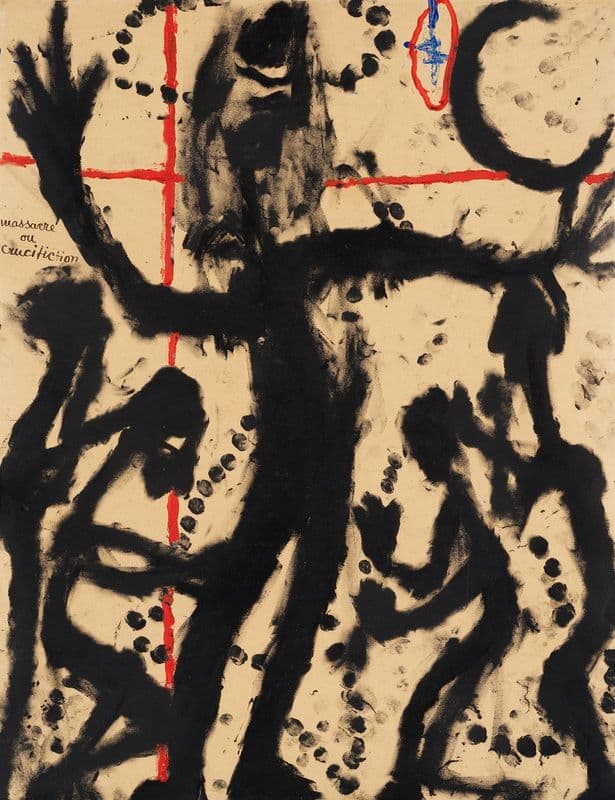 Massacre ou crucification as a canvas print