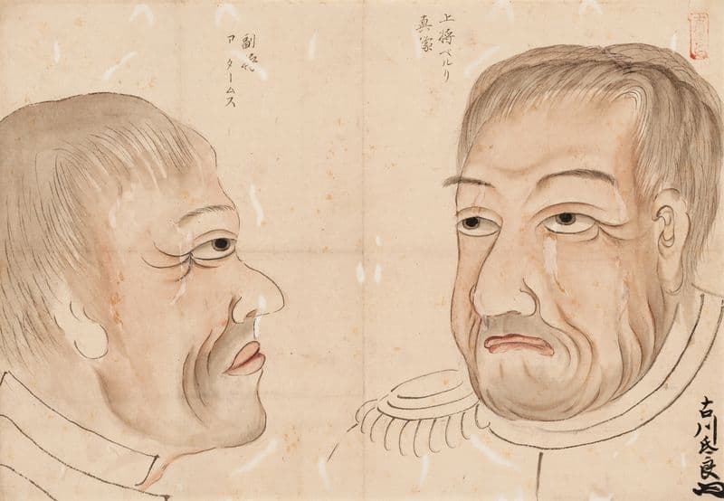 Matthew Calbraith Perry (with Henry A. Adams) (c. 1853-54) as a canvas print