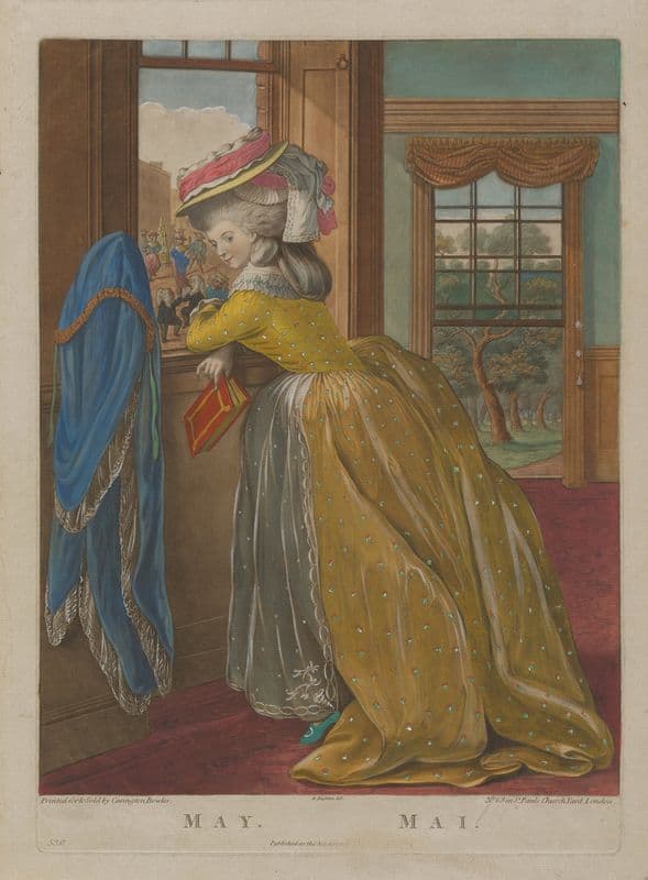 May, from The Twelve Months (18th century) as a canvas print
