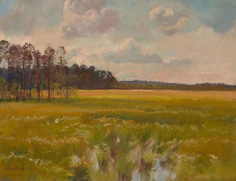 Meadow by the Forest as a canvas print