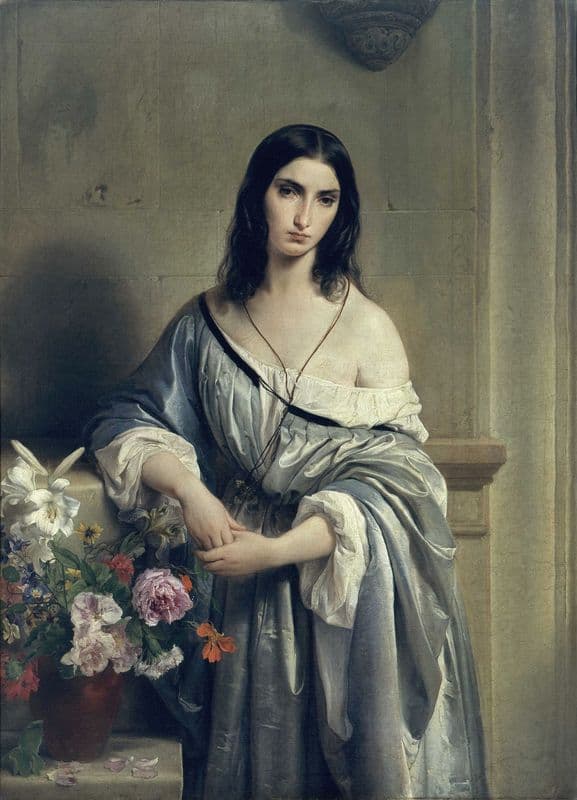 Melancholy (between 1840 and 1841) as a canvas print