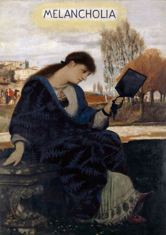 Melancholy (1885–1900) as a canvas print