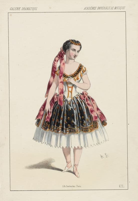 Melle Rosati, dans Les boucaniers, ballet du 2e acte as a canvas print