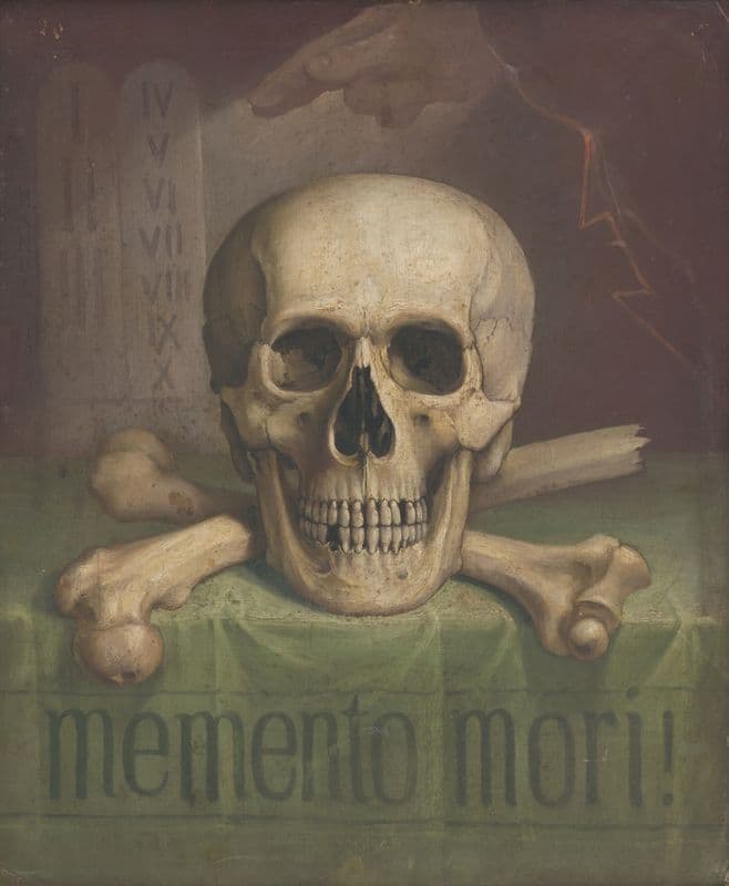 Memento mori as a canvas print