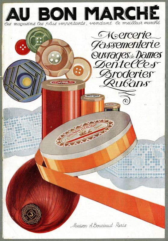 Mercerie, passementerie, ouvrages de dames (1910-1950) as a canvas print