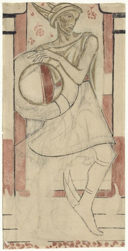 Mercurius, ereteken voor trouwe dienst, Calvé, Delft (1878 - 1938) as a canvas print