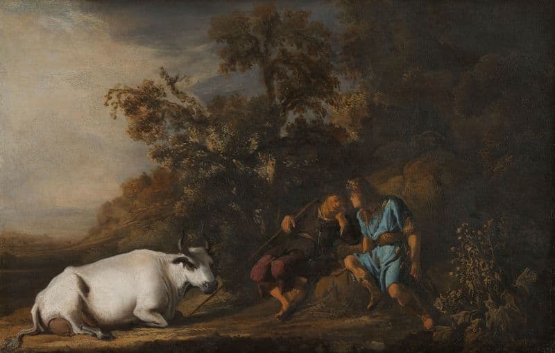 Mercury, Argus and Io (1635 - 1645) as a canvas print