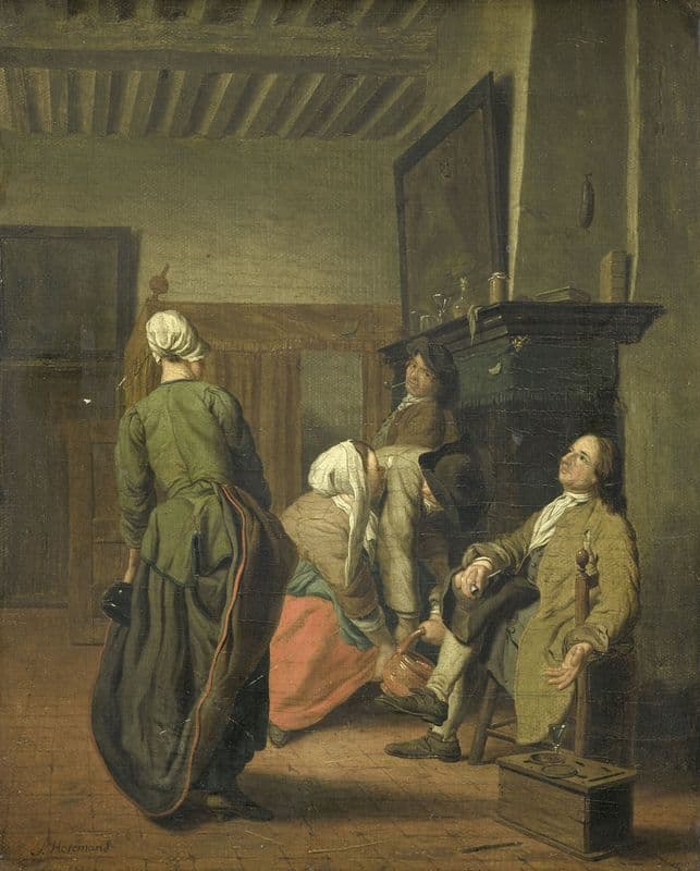 Merry Company (1740 - 1760) as a canvas print