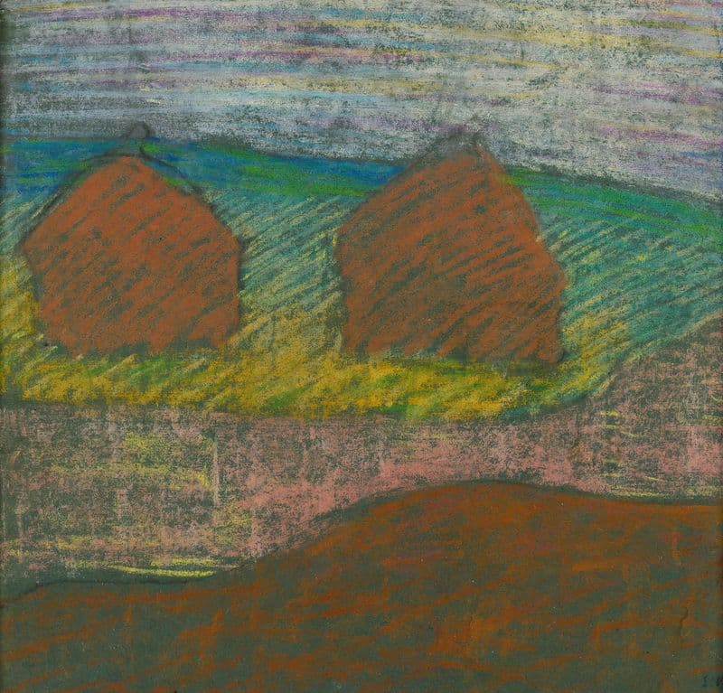 Meules (circa 1890) as a canvas print