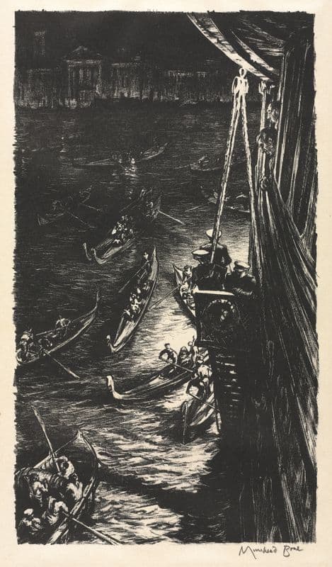 Midnight at Venice as a canvas print