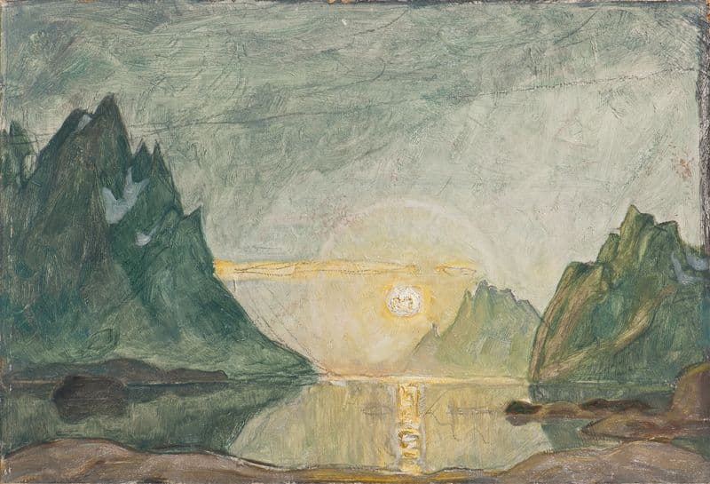 Midnight Sun. Study from North Norway as a canvas print