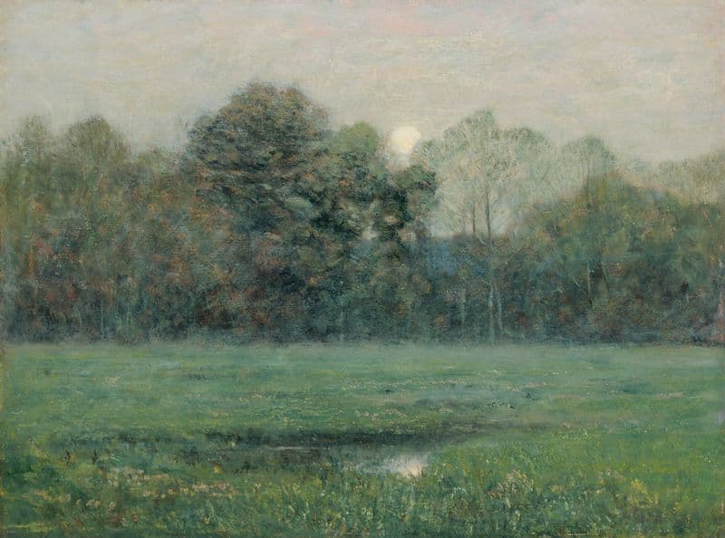 Midsummer Moonrise as a canvas print