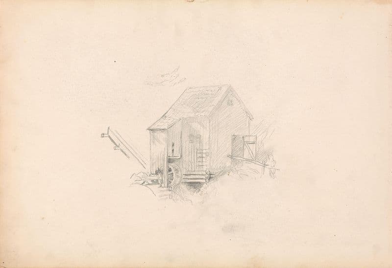 Mill house (Between 1857 and 1863) as a canvas print