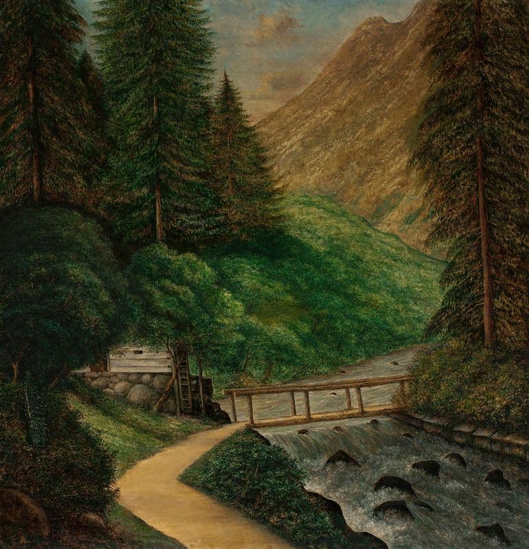 Mill in Ansee as a canvas print