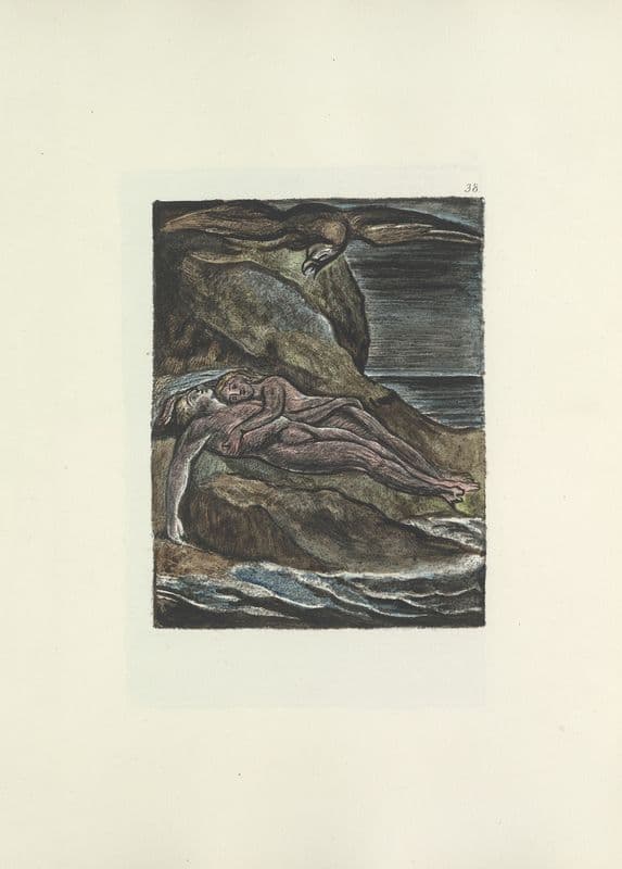 Milton, a poem in 2 books Pl.38 (19th century) as a canvas print
