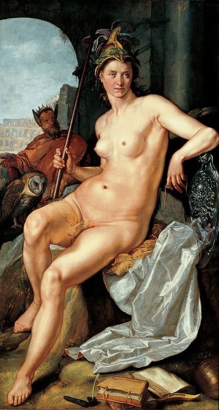 Minerva (C. 1611) as a canvas print