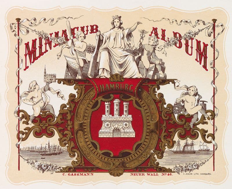 Miniatur-Album von Hamburg as a canvas print
