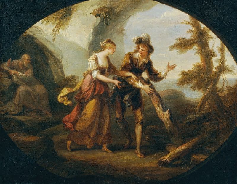 Miranda und Ferdinand as a canvas print