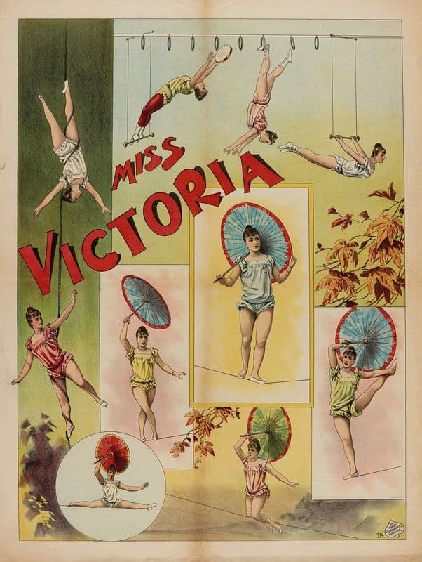 Miss Victoria (1880-1890) as a canvas print