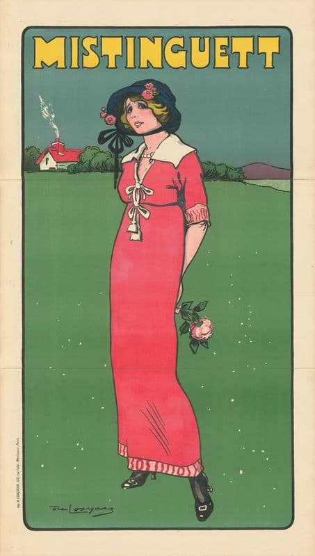 Mistinguett as a canvas print