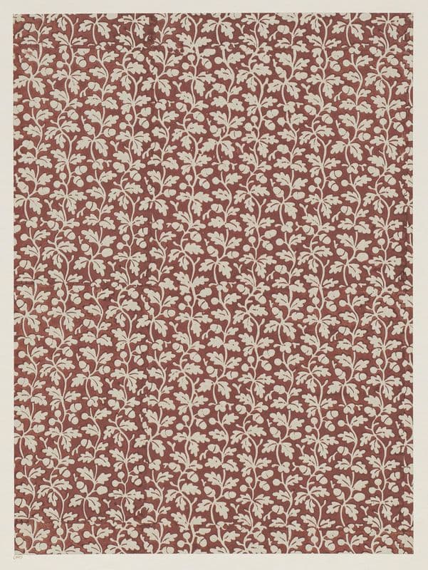 Modeldruckpapier (florales Flächenmuster) as a canvas print