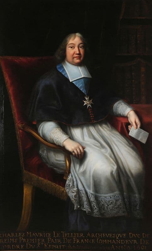 Monseigneur Charles-Maurice Le Tellier as a canvas print