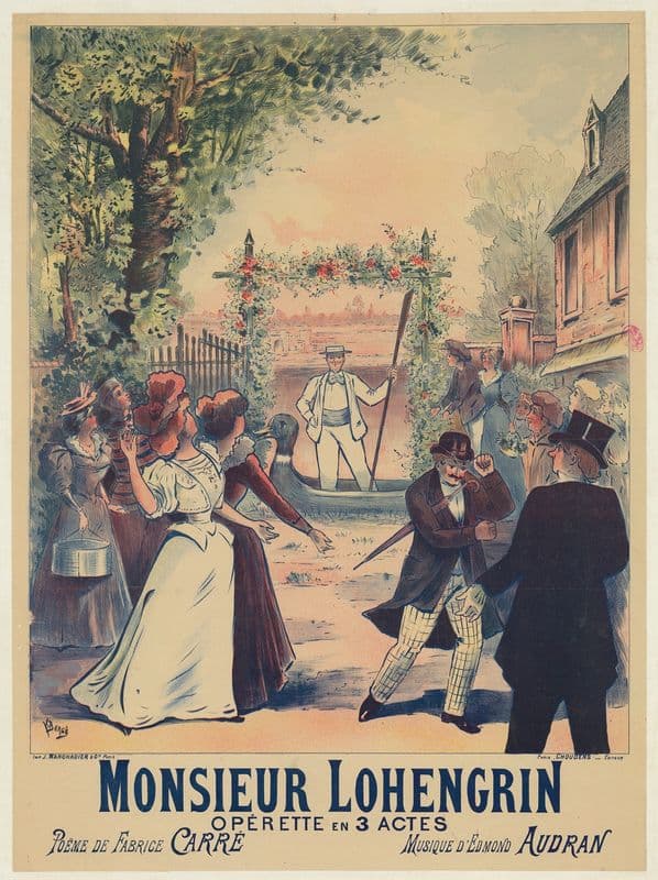 Monsieur Lohengrin as a canvas print